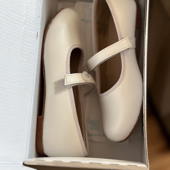 Elephantito little kids princess flat white dress shoes - Picture 5 of 7